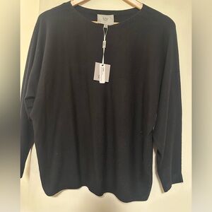 Milano Men's Classic Black Crewneck Sweater